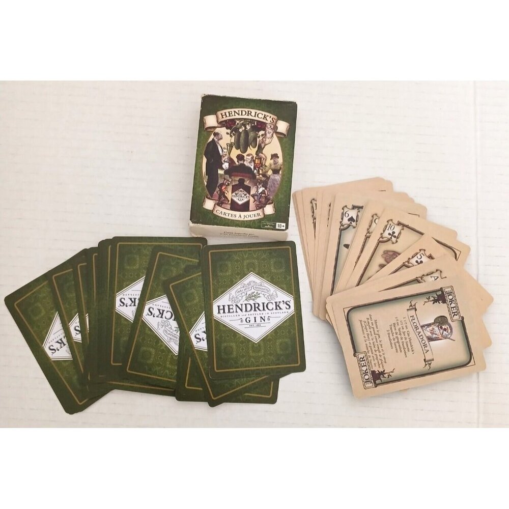 Hendrick's Gin FRENCH Deck of Playing Cards Scotland Game Promo Cartes a Jouer